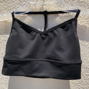 Five Dancewear Black Boss Rib Bra Top